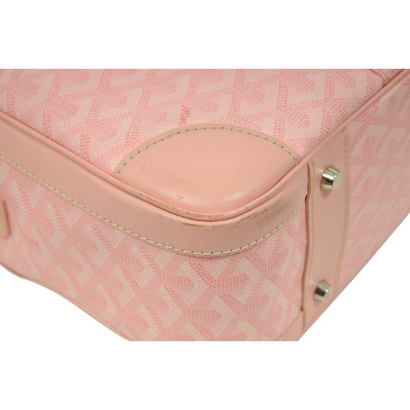 Goyard Ambassade MM Pink Zip Briefcase Laptop Computer Travel Shoulder Handbag - Picture 6 of 15